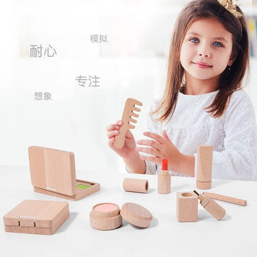 Wooden Cosmetic Toy Set for Kids