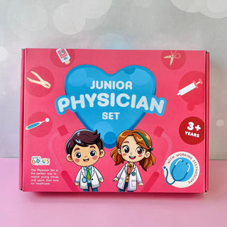 Cots and Cuddles Premium Wooden Junior Physician Set Pretend Play for Kids