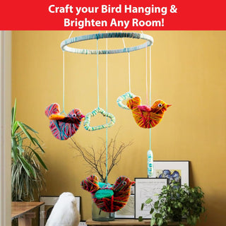 Make Your Own Yarn Bird Hanging - Art and Craft Kit for Girls