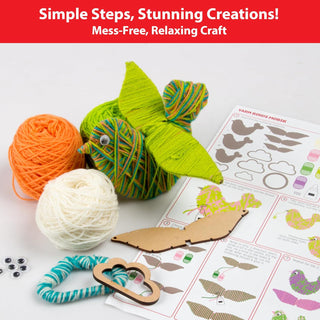 Make Your Own Yarn Bird Hanging - Art and Craft Kit for Girls