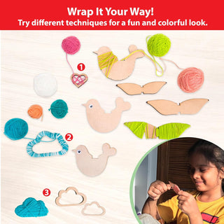 Make Your Own Yarn Bird Hanging - Art and Craft Kit for Girls
