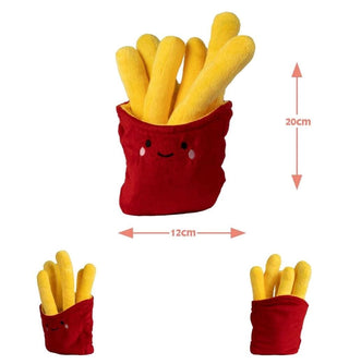 Cute French Fries Shape Soft Stuffed Plushy Toy for Kids and Toddler Baby