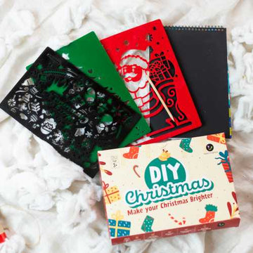 DIY Christmas Combo Kit (Diy Christmas Tree, Diy Christmas Decor, Diy Christmas Stencil and scratch paper)