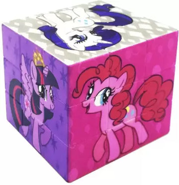 My Little Pony Unicorn Theme 3x3 Rubik Puzzle Cube for Kids