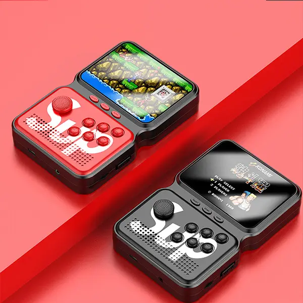 Premium Quality Handheld SUP with 500 Classic video game (Random Color)