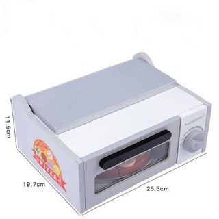 27pcs Pizza Wooden Toys Cooking Simulation Tableware Pretend Play Toy