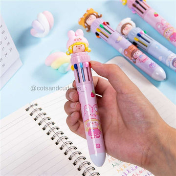 Cute Multicolor Pen - Set of 2