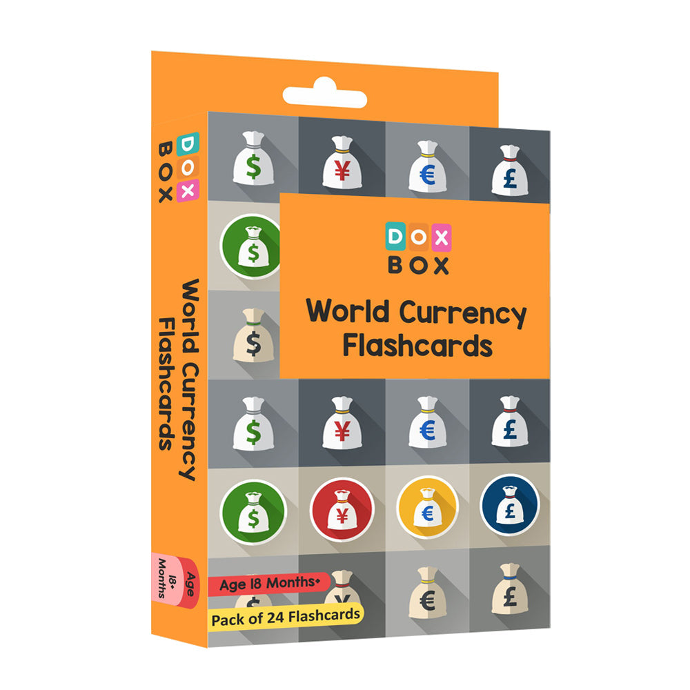 World currency Flashcards- Pack of 24