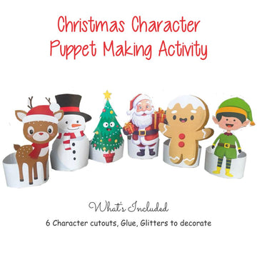 Christmas Characters Puppet Making Activity