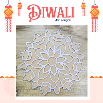 Reusable Wooden Base Rangoli