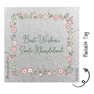 Plantable Gift Tag - Simple Flowers (24 pcs) (PREPAID ONLY)