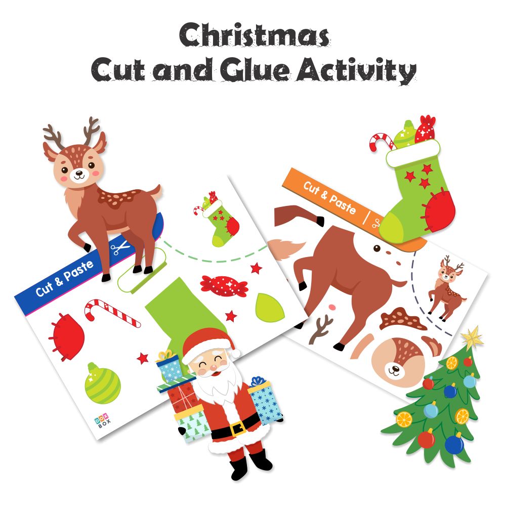 Cut & Glue Activity - Christmas