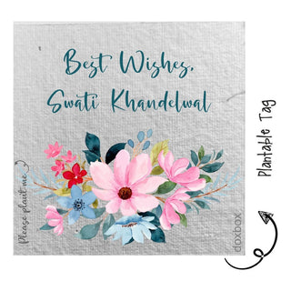 Plantable Gift Tag - Flower Bouquet (24 pcs) (PREPAID ONLY)