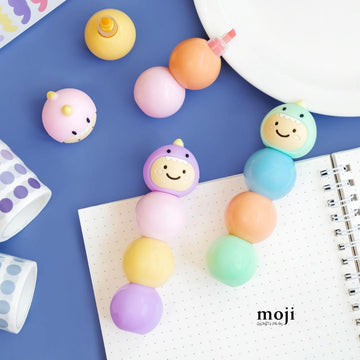Cartoon Bubble Head Highlighter - Random Color