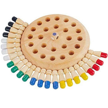Wooden Memory Matchstick Chess Game, Multicolor Kids Intelligence Game