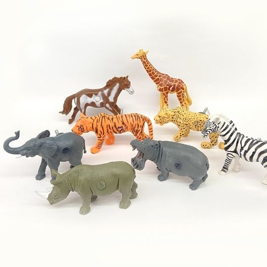 Jungle/Wild Animal Play Set | Early Education Gift | Wild Animal Toy Set  - Check Description for details of Animals