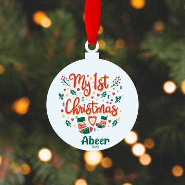 Personalised Ornament -My First Christmas (PREPAID)