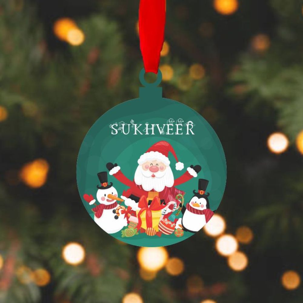 Personalised Ornament - Santa Friends (PREPAID)