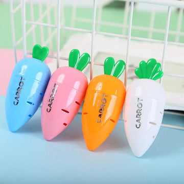 1 Pc Cute Manual Creative Carrot Shape Pencil Sharpener  (Random Colour)