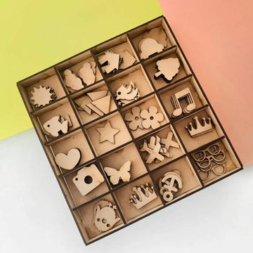 Wooden Cutouts Kit for Art and Craft