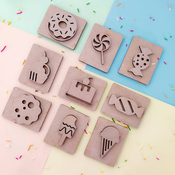 Sweet Treat Play Dough Stamps Set of 9