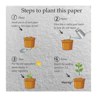 Plantable Gift Tag - Flower Bouquet (24 pcs) (PREPAID ONLY)