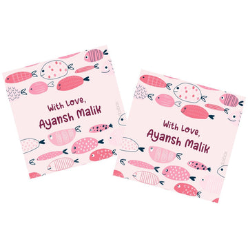 Gift Tag - Fish Pink (48 pcs) (PREPAID ONLY)