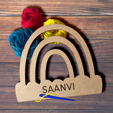 DIY Rainbow Yarn Craft Kit - Personalised (PREPAID)