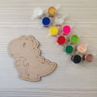 Dino Theme DIY Fridge Magnets Color Art Kit