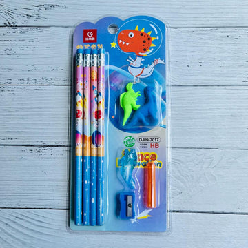 Space Dinosaur Theme Stationery Set (Random Colour)