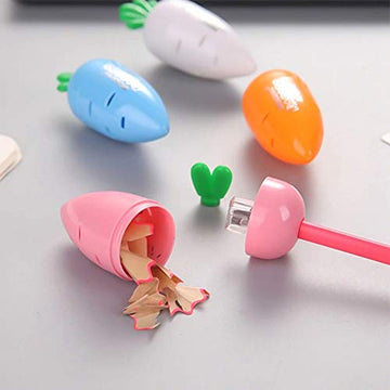 1 Pc Cute Manual Creative Carrot Shape Pencil Sharpener  (Random Colour)