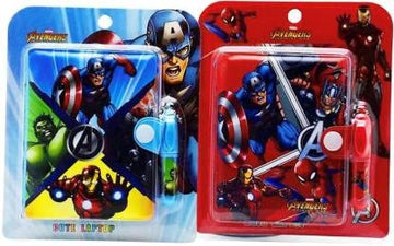 Cute Mini Avengers Theme Pocket Diary with Pen for Kids (Random Colour)