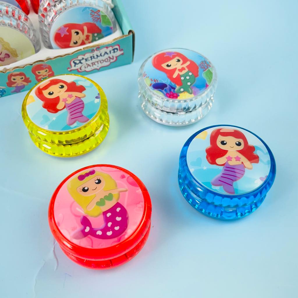 Glowing LED High Speed Mermaid Theme Yoyo Toy for Kids (Random Colour)