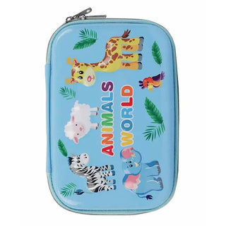 Cartoon Design Pencil Case Pen Bags for Kid Large Capacity Stationary Organizer with Compartments
