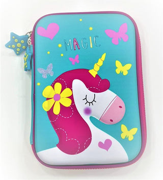 Cartoon Design Pencil Case Pen Bags for Kid Large Capacity Stationary Organizer with Compartments