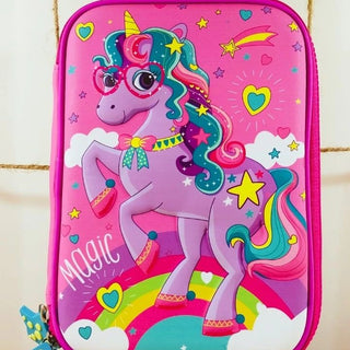 Cartoon Design Pencil Case Pen Bags for Kid Large Capacity Stationary Organizer with Compartments