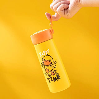 Cute Cartoon Printed Vacuum Insulated Thermal Kids Water Bottle (350ml)