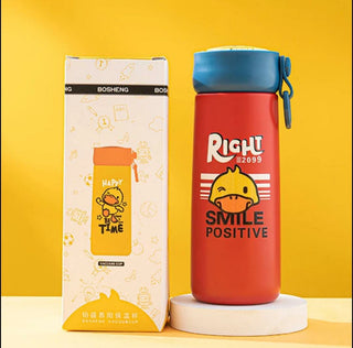 Cute Cartoon Printed Vacuum Insulated Thermal Kids Water Bottle (350ml)