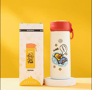Cute Cartoon Printed Vacuum Insulated Thermal Kids Water Bottle (350ml)