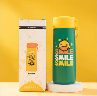 Cute Cartoon Printed Vacuum Insulated Thermal Kids Water Bottle (350ml)