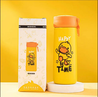 Cute Cartoon Printed Vacuum Insulated Thermal Kids Water Bottle (350ml)