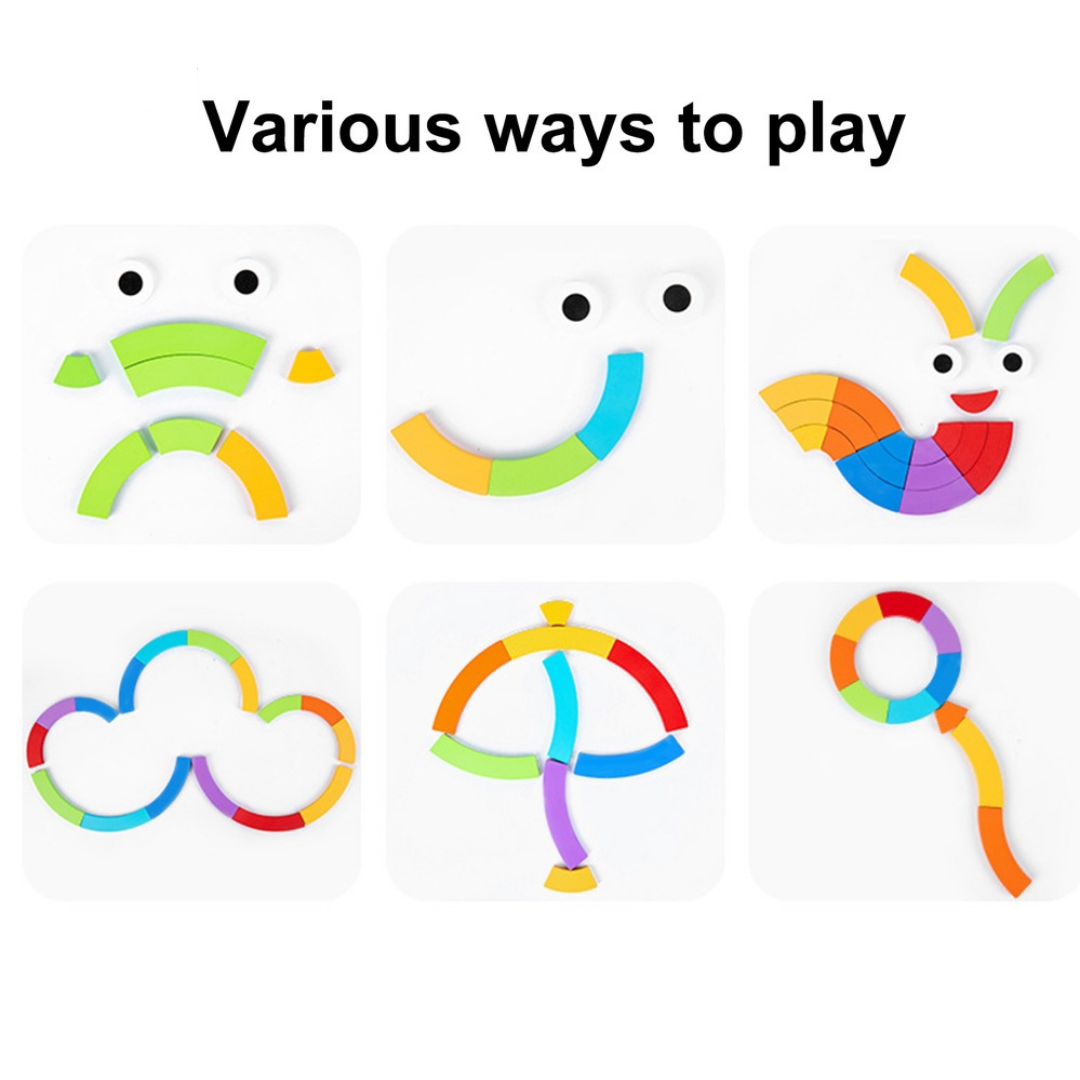 Rainbow Creative Building Blocks Early Education Toy
