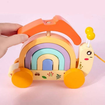 Snail tractor with Trolley Vehicle Toy Set for Kids
