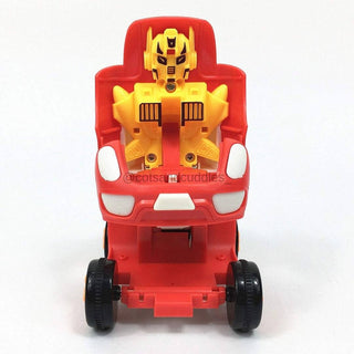 Premium quality Pull Back Racing Car to Transformer Robot Toy for Kids (Random color)