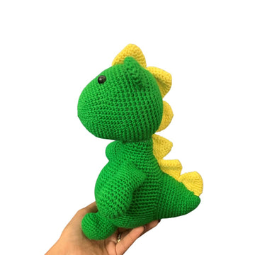 Cute Handmade Cotton Dinosaur Crochet Soft Squishy Toy for Kids & Toddlers Baby