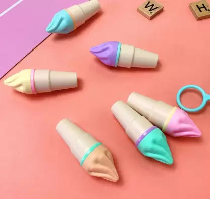 6 pcs Ice Cream Cone Highlighter