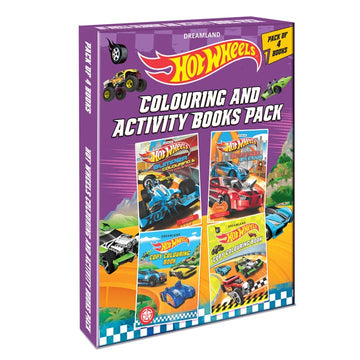 Hot Wheels Colouring and Activity Books (Pack of 4)