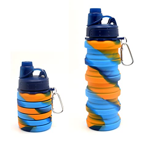 silicone foldable water bottle