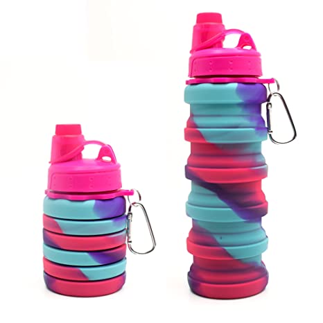 silicone foldable water bottle