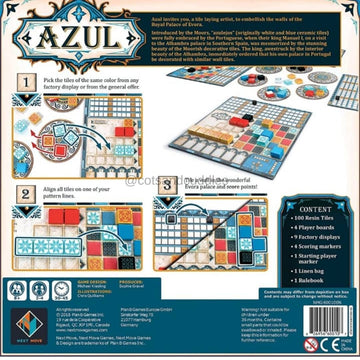Azul Board Game | Strategy Board Game | Mosaic Tile Placement Game | Family Board Game for Adults and Kids 8 Years and Up